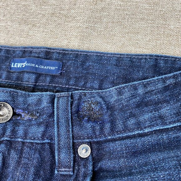 Levi's Made Crafted Tack Slim Denim Jeans Men's 29 x 32 Blue Japanese Fabric - Picture 15 of 16